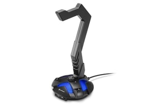 Sharkoon X-Rest 7.1 Aktiver Kopfhörerhalter, Kopfhörer, Headset, Schwarz