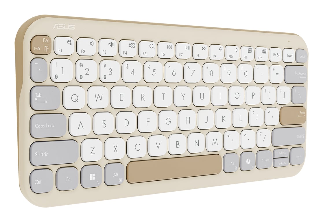 ASUS KW100 KEYBOARD/BG/UI/80 klawiatura Uniwersalne Bluetooth Beżowy