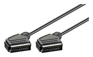 Goobay 50176 SCART-kabel 5 m SCART (21-polig) Svart