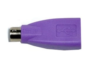 CHERRY 6171784 PS/2 to USB-A Cable Adapter, Purple