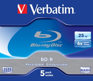 Verbatim 43715 Blu-ray-skiva BD-R 25 GB, 5 st.