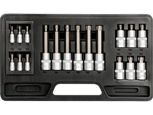 Yato YT-7751 Socket Wrench Set, 18-piece socket wrench set