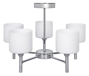 Activejet MIRA Classic Chrome 5xE27 Pendant Ceiling Light for the Living Room