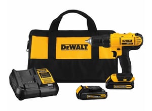 DeWALT DCD771C2 Drill, Central Lock, 1.65 kg, Black, Yellow