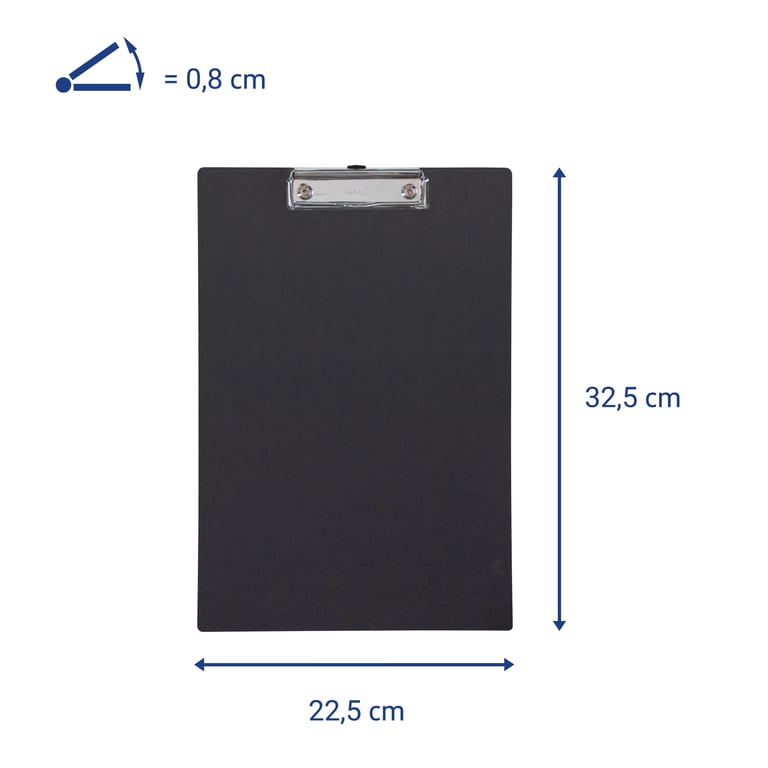 MAUL 2381890 podkładka Karton, Papier Czarny
