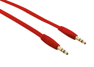 Trust Flat Audio Cable ljudkabel 1 m 3,5 mm röd