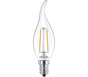 Philips 37759200 LED-Lampe, Warmweiß 2700 K, 2 W, E14