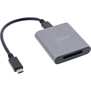 InLine 66771 czytnik kart USB 3.2 Gen 1 (3.1 Gen 1) Type-C Aluminium, Czarny