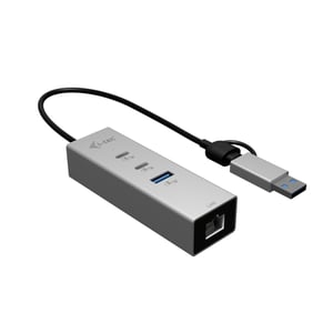 i-tec CAMETALG325HUB huby i koncentratory USB 3.2 Gen 1 (3.1 Gen 1) Type-A + Type-C 5 Mbit/s Srebrny