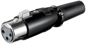 Goobay 11680 XLR-Stecker (3-polig) Schwarz