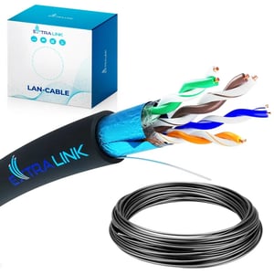 Extralink EX.32341 kabel sieciowy Czarny 50 m Cat5e F/UTP (FTP)