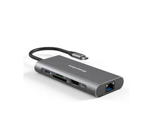 Extra Digital CA913497 huby i koncentratory USB 3.2 Gen 1 (3.1 Gen 1) Type-A + Type-C 5000 Mbit/s Szary