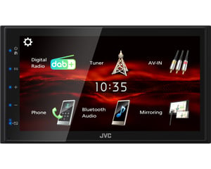 JVC KW-M180DBT radio samochodowe Czarny 180 W Bluetooth