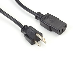 Black Box EPXR08 kabel zasilające Czarny 2 m NEMA 1-15P C13 panel