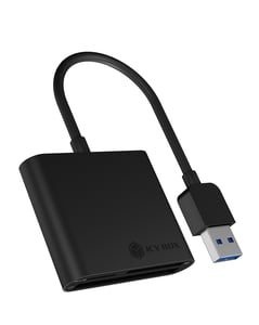 ICY BOX IB-CR301-U3 USB 3.2 Gen 1 (3.1 Gen 1) kortläsare, svart