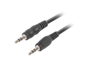 Lanberg CA-MJMJ-10CC-0020-BK ljudkabel 2 m 3,5 mm svart