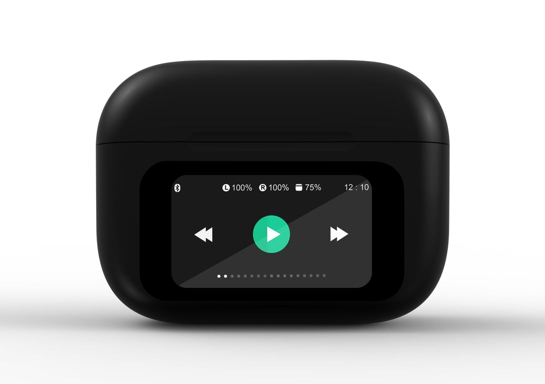 фото Навушники TWS Gembird GMB Audio Black (TWS-LCD-ANC-01-BK)