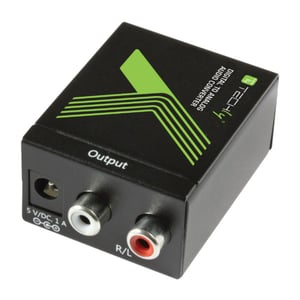 Techly IDATA SPDIF-3-Adapter für Multiconnection-Cinch-Kabel, schwarz