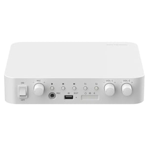 Hikvision DS-QAE1A80G1-VB 2.0-Kanal-Audioverstärker. Weiß