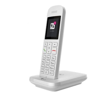 Telekom Sinus 12 Analoges Telefon Name und Identifizierung des Anrufers Weiß