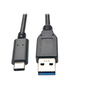 Tripp Lite U428-003 USB 3.2 Gen 2 (3.1 Gen 2) Cable, 0.91 m, USB-C to USB-A, Black