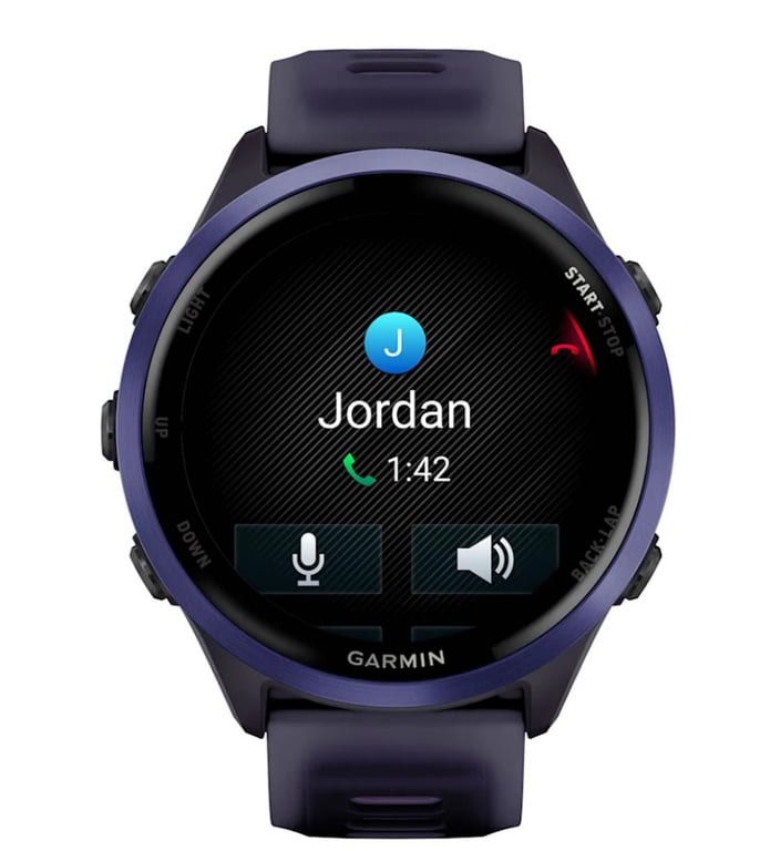 фото Смарт-годинник Garmin Forerunner 570 47mm Indigo Aluminium w. Translucent Imperial Purple/Indigo Band (010-02971-02)