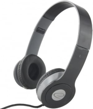 Esperanza EH145K hörlurar/headset, trådbundna, huvudband, musik, svart