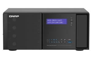 QNAP QGD-3014-16PT-8G Managed Gigabit Ethernet (10/100/1000) Network Switch with PoE Support, Black