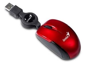 Genius Computer Technology Micro Traveler V2 Travel Mouse, USB Type-A, Optical, 1000 DPI