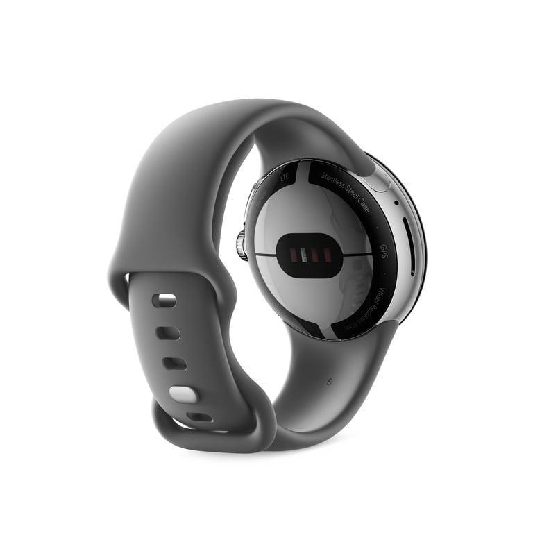 Google Pixel Watch AMOLED 41 mm Cyfrowy Srebrny Wi-Fi GPS