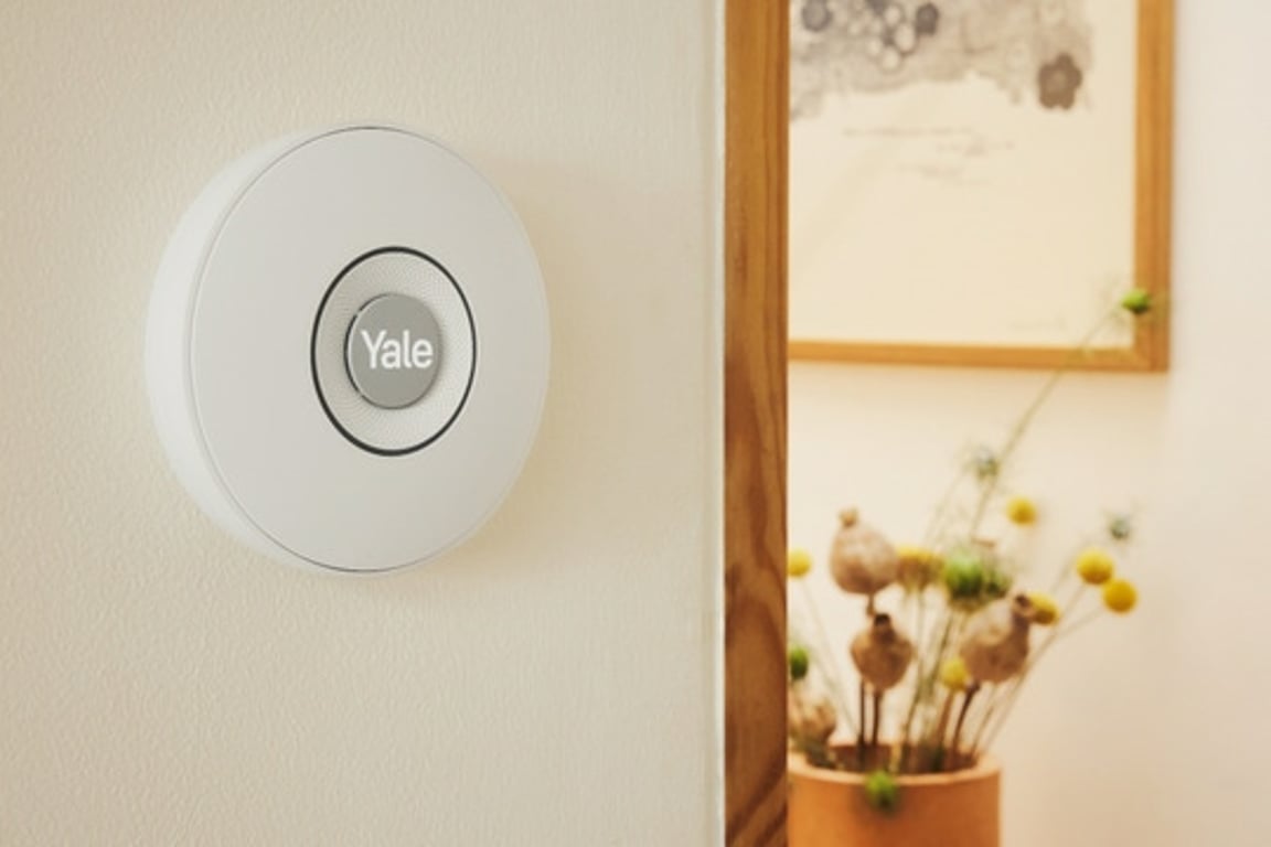 Yale Indoor Siren Syrena bezprzewodowa Wewnętrzna Szary, Biały