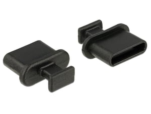 DeLOCK 64013 USB Type-C-uttagsadapter, svart, 10 st.