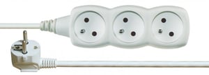 Emos 1902030700 strömfördelare (PDU) med 3 nätuttag, vit