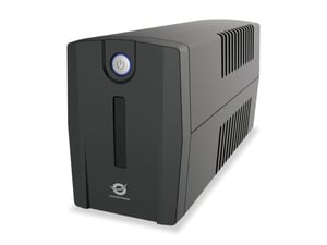 Conceptronic ZEUS01ES USV-Anlage, Line-Interactive-Technologie, 0,65 kVA, 360 W, 2 x Netzsteckdose