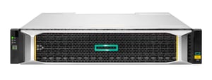 HPE MSA 2060 10GbE iSCSI SFF-lagringsarray 0 TB Rack (2U) Silver, Svart