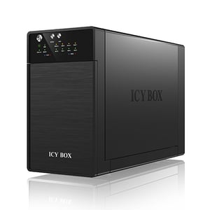 ICY BOX IB-RD3620SU3 macierz dyskowa 0 TB Desktop Czarny