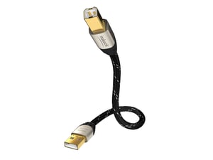 Inakustik 00670001 kabel USB USB 2.0 1 m USB A USB B Czarny