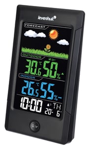 Levenhuk Weezer Teo TH40 Digital Indoor/Outdoor Thermometer, Black