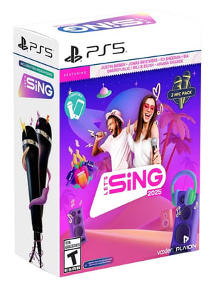 GAME Let's Sing 2025 Standardowy Niemiecki, Angielski, Hiszpański, Francuska, Włoski PlayStation 5