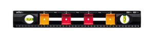 Wiha 42074 Spirit Level, 0.4 m, Black, Orange, Red