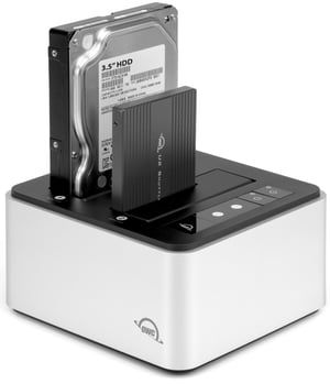 OWC Drive Dock USB 3.2 Gen 2 (3.1 Gen 1) Type-C Svart, Silver