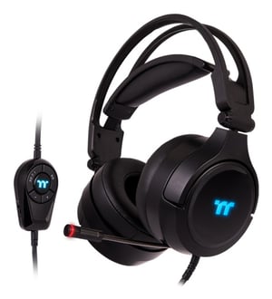 Thermaltake RIING Pro Zestaw słuchawkowy Przewodowa Opaska na głowę Gaming Podstawka do ładowania Czarny