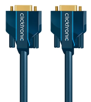 ClickTronic 5m VGA Connection kabel VGA VGA (D-Sub) Niebieski