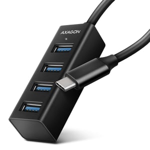 Axagon HUE-M1C USB 3.2 Gen 1 (3.1 Gen 1) Type-C-Hubs und -Konzentratoren, 5000 Mbit/s, schwarz