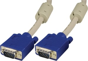 Deltaco RGB-8B kabel VGA 5 m VGA (D-Sub) Szary