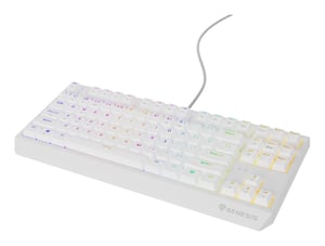 GENESIS Thor 230 TKL White Outemu Red klawiatura Gaming USB QWERTY US English Biały