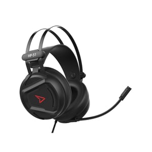 Steelplay HP51 Kopfhörer-Set, kabelgebunden, Gaming-Kopfbügel, schwarz, rot