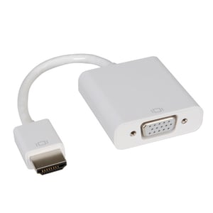 ROLINE HDMI-VGA Cableadapter 0,15 m VGA (D-Sub) HDMI Typu A (Standard) Biały