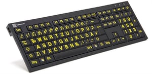 Logickeyboard LKB-LPYB-BJPU-DE klawiatura Biuro USB QWERTZ Niemiecki Czarny