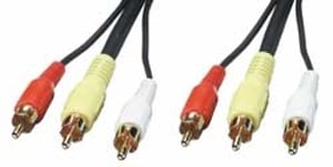 Lindy 10m AV Cable, Composite Connector, 3 x RCA, Black